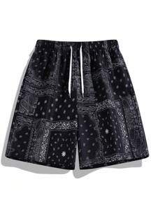 Boyfriend Style Men's Plus Size Knee-Length Shorts, American Style Brand, Casual Fit Casual Beach Shorts For Summer Outings