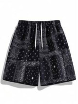 Boyfriend Style Men's Plus Size Knee-Length Shorts, American Style Brand, Casual Fit Casual Beach Shorts For Summer Outings