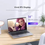 2025 Laptop With Windows 10, 14.1Intel N4000 Quad Core Processor 8GB RAM 128GB 256GB 512GB 1TB Solid State Drive, 15.6-Inch Full HD IPS Display Screen, Long Battery Life, Traditional Laptop Suitable For Business, Office, Student Games