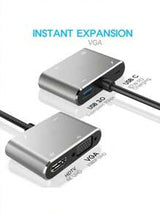 USB3.0 To HDTV Interface VGA Converter, Computer Monitor High-Definition Cable Connection For TV And Projector External Connection For External Graphics Card, Laptop Adapter, Multi-Functional Expansion Device, Docking Station