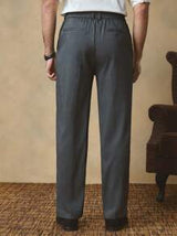 Manfinity ModaGents Men's Casual Woven Tapered Suit Pants, Suitable For Everyday Wear
