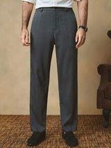 Manfinity ModaGents Men's Casual Woven Tapered Suit Pants, Suitable For Everyday Wear