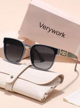 New Geometric Frame Superior Quality Elegant Brand Design Women Fashion Glasses Perfect For Summer