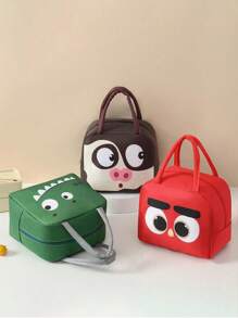 1pc Printed Lunch Bag, Aluminum Foil Insulated Portable Portable Lunch Bag, Waterproof Portable Design, Suitable For School And Office Use - Keep Food Fresh And Delicious, Bento Bags, Tote Bags, Kitchen Picnic Food Storage Bags, Back To School, Outdoor Ca