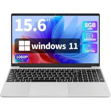 15.6" Windows 11 Laptop Computer, 8GB RAM, 128GB/256GB/512GB/1TB SSD, Intel N4000 Up To 2.6GHz, FHD 1920 X 1080 Display, WiFi, BT4, 2xUSB3.0, Long Battery Life, For Business, School, Students