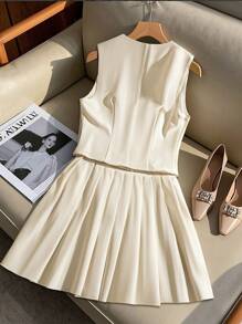 Classic Two Piece Dress Set For Women
