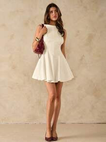 Spring/Summer Solid Valentine's Day Date Dress