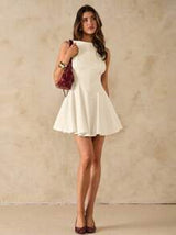 Spring/Summer Solid Valentine's Day Date Dress