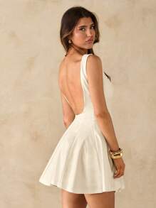 Spring/Summer Solid Valentine's Day Date Dress