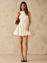 Spring/Summer Solid Valentine's Day Date Dress