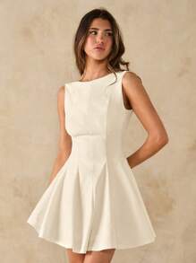 Spring/Summer Solid Valentine's Day Date Dress