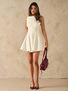 Spring/Summer Solid Valentine's Day Date Dress