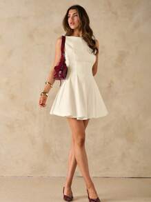 Spring/Summer Solid Valentine's Day Date Dress