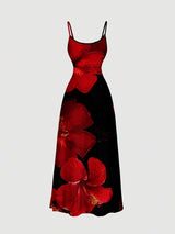 Casual Floral Print Dress, Suitable For Summer