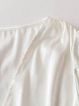 Celure Solid Color Pleated Simple Chic Dress, Fashionable Suitable For Summer
