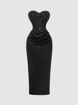 Women's Romantic Vintage Lace Dress With Ruffle Hemline, Bodycon Dress,Dress Party, Floral Dress,Summer Dress