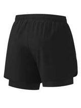 Men's Sports Shorts - Elastic, Non-See-Through, Fashion 2-In-1 Design, Suitable For Gym And Running, Machine Washable