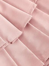 Women's Vintage Sweet Pleated Hem, Bowknot Waist Midi Dress, Pink Mini Dress Back To School Clothes Birthday Outfit Homecoming Dresses Prom Dress Bachelorette Outfits