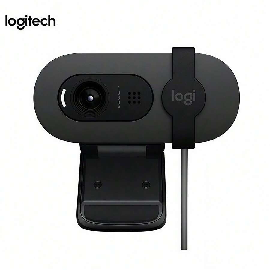 Logitech Brio 95 HD Webcam With Privacy Shield & Noise-Reducing Mic, 1080P Streaming Camera For Online Classes, TikTok Live, Remote Work, Plug & Play, Laptop Desktop PC