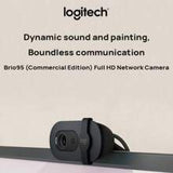 Logitech Brio 95 HD Webcam With Privacy Shield & Noise-Reducing Mic, 1080P Streaming Camera For Online Classes, TikTok Live, Remote Work, Plug & Play, Laptop Desktop PC