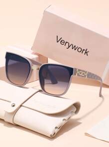 New Geometric Frame Superior Quality Elegant Brand Design Women Fashion Glasses Perfect For Summer