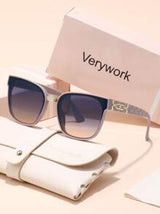 New Geometric Frame Superior Quality Elegant Brand Design Women Fashion Glasses Perfect For Summer