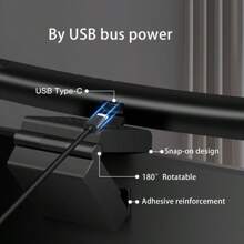 Computer Monitor Lamp, Dimmable Monitor Light Bar, Suitable For Curved Screens. LED Monitor Light Strip With A USB Interface, Applicable To Home Office Scenarios. It Can Be Used As An Office Lamp And An Eye-Protecting Desk Lamp, As Well As An Ambient Ligh