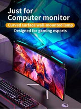 Computer Monitor Lamp, Dimmable Monitor Light Bar, Suitable For Curved Screens. LED Monitor Light Strip With A USB Interface, Applicable To Home Office Scenarios. It Can Be Used As An Office Lamp And An Eye-Protecting Desk Lamp, As Well As An Ambient Ligh