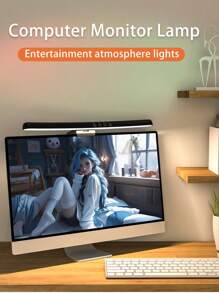 Computer Monitor Lamp, Dimmable Monitor Light Bar, Suitable For Curved Screens. LED Monitor Light Strip With A USB Interface, Applicable To Home Office Scenarios. It Can Be Used As An Office Lamp And An Eye-Protecting Desk Lamp, As Well As An Ambient Ligh