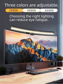 Computer Monitor Lamp, Dimmable Monitor Light Bar, Suitable For Curved Screens. LED Monitor Light Strip With A USB Interface, Applicable To Home Office Scenarios. It Can Be Used As An Office Lamp And An Eye-Protecting Desk Lamp, As Well As An Ambient Ligh