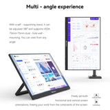 Reletech Portable Monitor 16 Inch 144Hz 2560 * 1600 2.5K QHD USB-C Computer Monitor HDR IPS Game Monitor, Built-In Speakers, Suitable For PS 5 Laptop X Box Switch