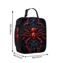 Spider Print Lunch Bag, Insulated Tote Bag, Portable Carry-On Bag, Tote Ice Bag Lunch Bag Multifunctional Lunch Box Bag For Work, Travel, Picnic