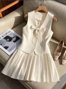 Classic Two Piece Dress Set For Women