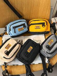 Multi-Pocket Shoulder Bag, Casual Versatile Crossbody Bag For Men & Women, Outdoor Coin Purse