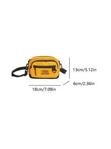 Multi-Pocket Shoulder Bag, Casual Versatile Crossbody Bag For Men & Women, Outdoor Coin Purse