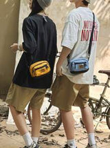 Multi-Pocket Shoulder Bag, Casual Versatile Crossbody Bag For Men & Women, Outdoor Coin Purse