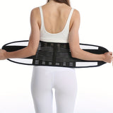 [1pc Adjustable Lower Back Brace] 1pc Adjustable Back Brace for Lower Back with 4 Stays Steel Plates, Breathable Lumbar Support Straps for Sports, Home & Lifting At Work, Waist Compression Belt for Men & Women