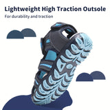 Super Breathable Kids Sandals - Non-Slip & Durable, Quick-On Hook & Loop for Beach, Water & Outdoor Fun - Boys & Girls Sizes