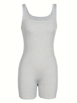 3Pcs Set Sleeveless Yoga Jumpsuits - High Stretch & Comfort Square Neck, Versatile Activewear for Women