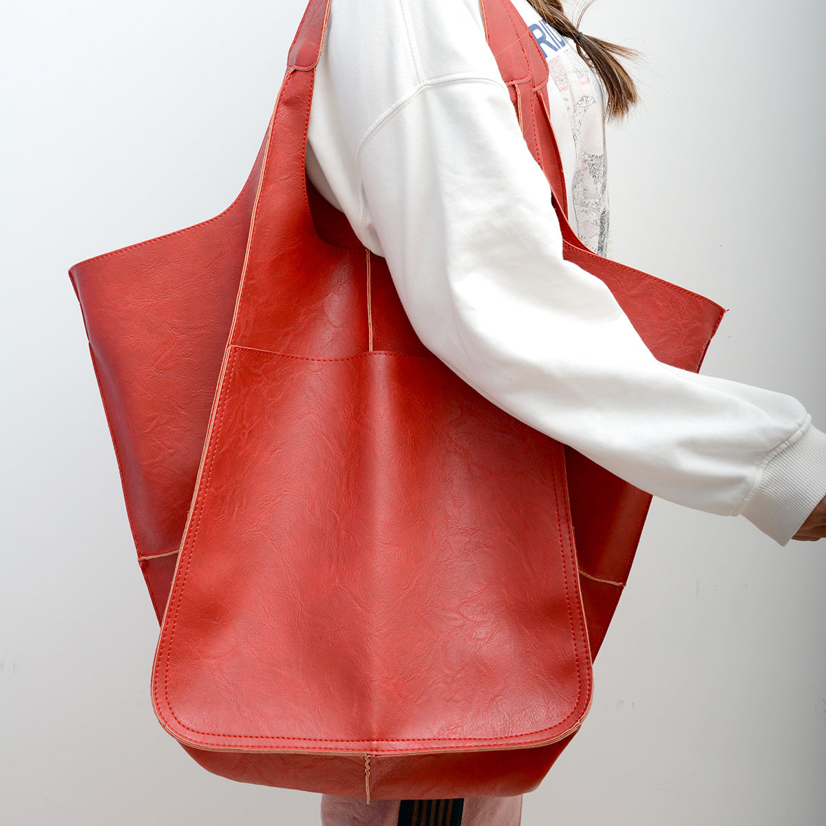 [High Capacity] Retro Handmade Large Beach Tote Bag | 1pc | Synthetic | High Capacity Zipper | Beach Accessory | Women | Retro Style | Sturdy Construction