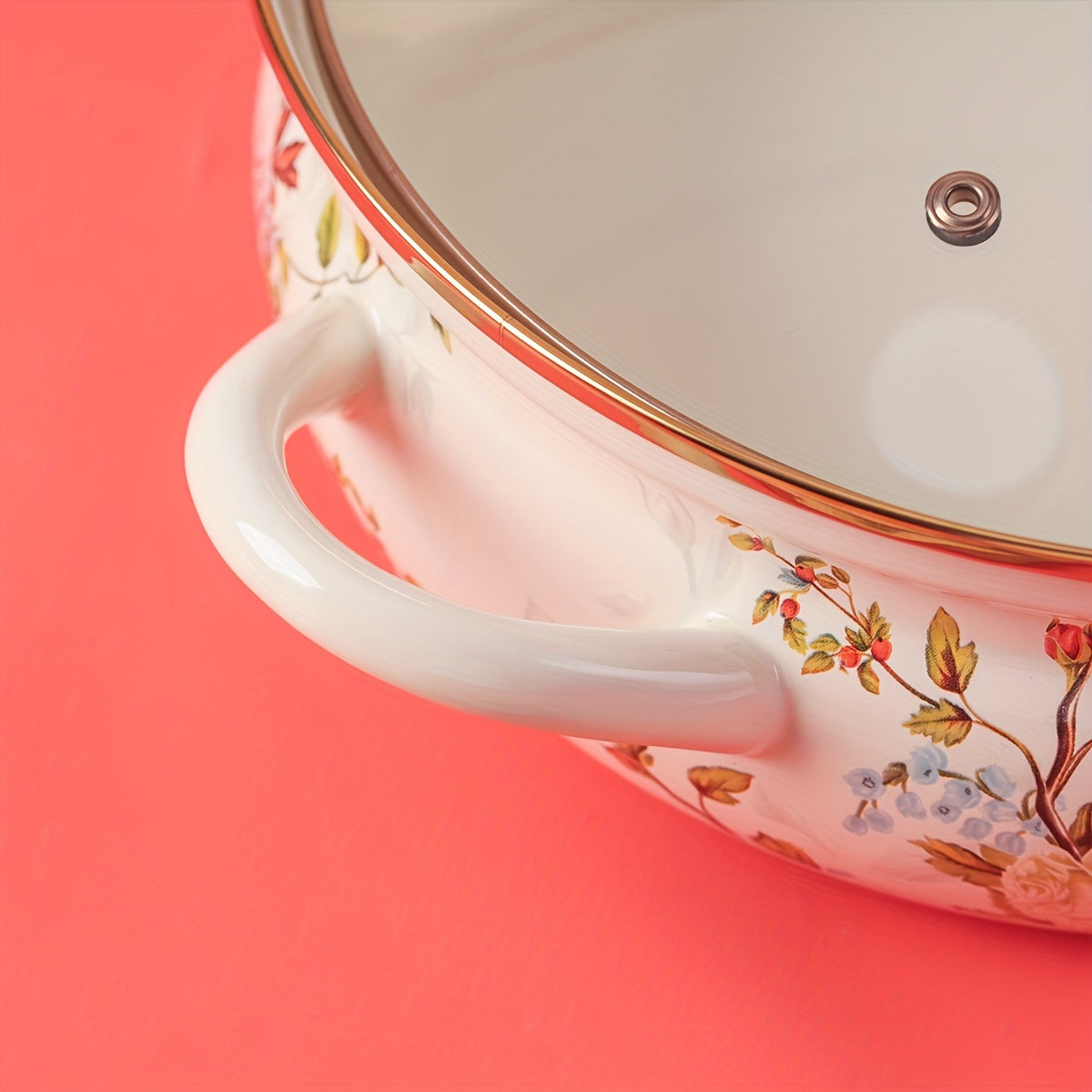 10.2" Versatile Enamel Cooking Pot - Non-Stick, Easy Clean For Seafood, Soup, Stew & More - Perfect For Home Kitchens, Restaurants & Outdoor Cooking