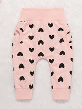 Baby Girl Clothes 2pcs Long Sleeved Sweatshirt & Sweatpants Cute Toddler Infant Outfits Tops And Pants Set