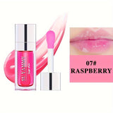 5 Shades Hydrating Lip Glow Oil Lip Gloss, Moisturizing Transparent Liquid Lip Balm, Natural Lip Enhancer, Make Lips Fuller And Moisturized Valentine's Day Gifts For Music Festival