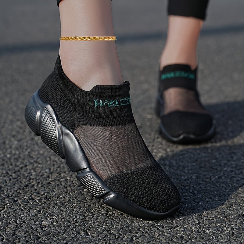 Women's Wear Resistant And Non-slip Running Shoes, Breathable And Comfortable Sock Shoes