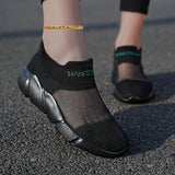 Women's Wear Resistant And Non-slip Running Shoes, Breathable And Comfortable Sock Shoes