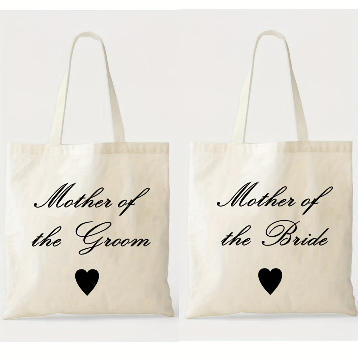 1pc, Canvas Bag For Mother Of The Bride And Groom, Mom Gifts For Mother In Law At Wedding, Engagement, Bridal Shower, Appreciation Gift From Groom Bride, Shopping Travel Work Reusable Portable Tote Bag, Party Supplies, Holida