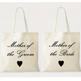 1pc, Canvas Bag For Mother Of The Bride And Groom, Mom Gifts For Mother In Law At Wedding, Engagement, Bridal Shower, Appreciation Gift From Groom Bride, Shopping Travel Work Reusable Portable Tote Bag, Party Supplies, Holida