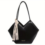 Love Design Tote Bag, Trendy Large-capacity Shoulder Bag, Faux Leather Simple Bag For Work - For Women - Suitable for Office, Shopping, Travel - Perfect Gift for Fashionistas