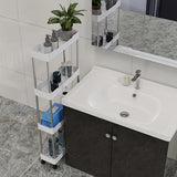 1pc 3/4 Layers Rolling Storage Cart - Spacious and Adjustable Storage Capacity, Versatile and Convenient, Easy-to-Move and Portable, Compact and Space-Saving Design - Ideal for Organizing Bathroom Essentials, Perfect for Stor
