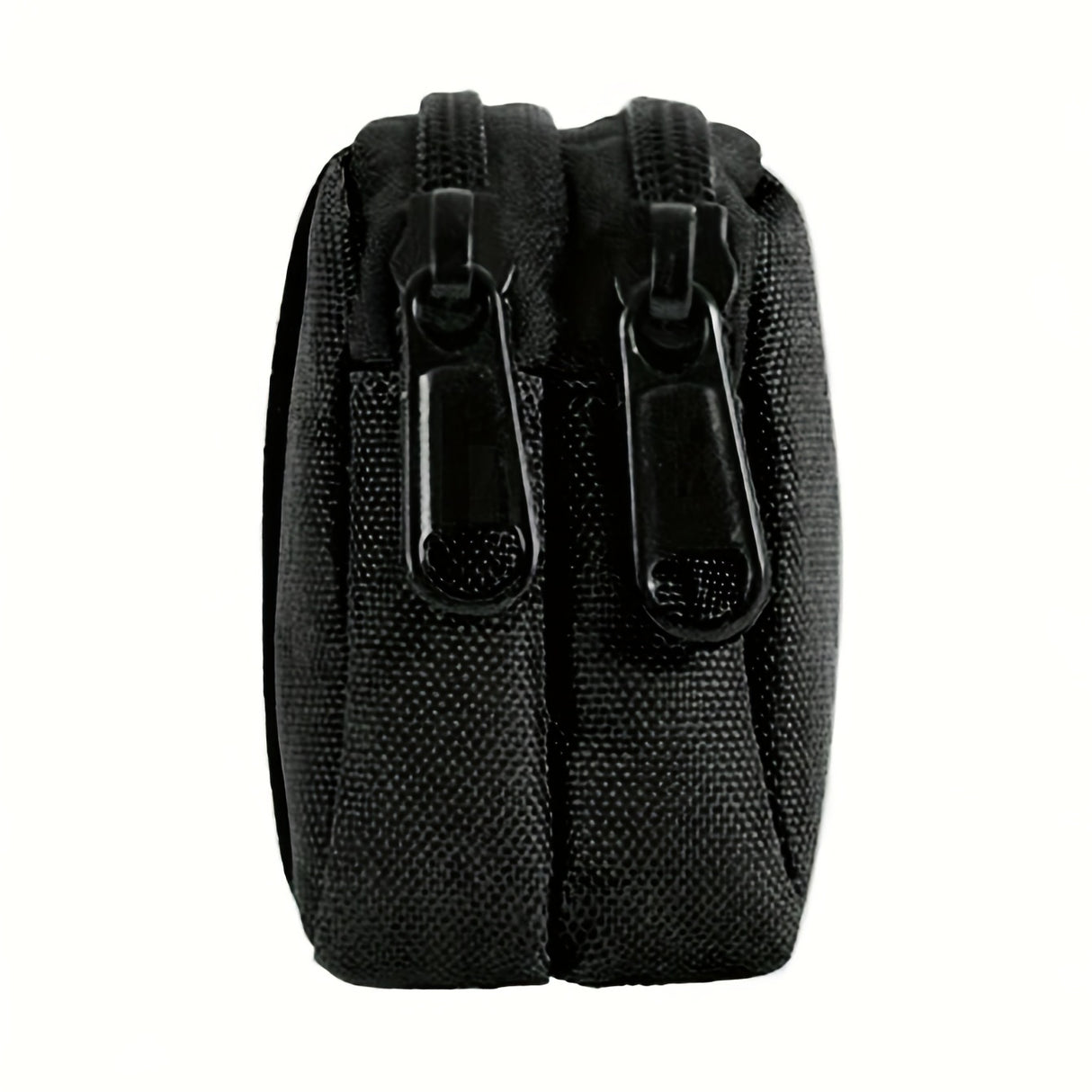 1pc Simple Black Outdoor Fanny Bag, Men's Waist Bag, Camping Bag, Casual Coin Purse, Men's Belt Bag, Money Card Case